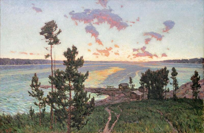 https://rasterprint.ru  (художник Тойво Васильевич Ряннель. Енисей. Белая ночь.)