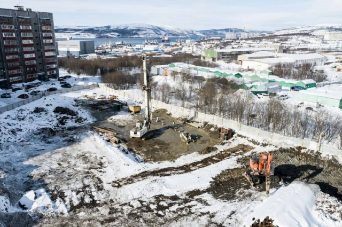    В Мурманске начали строительство новых домов в Ленинском округе