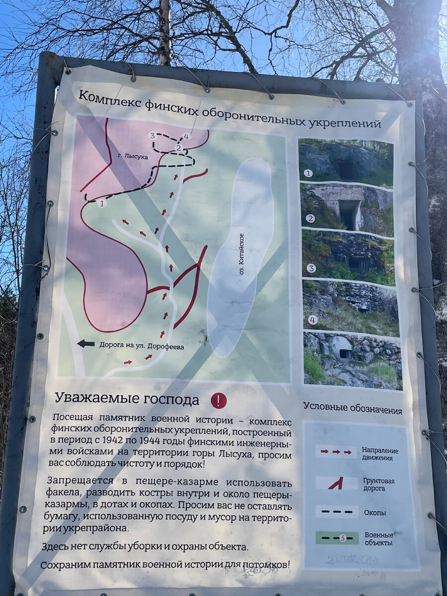 Схема пещер.