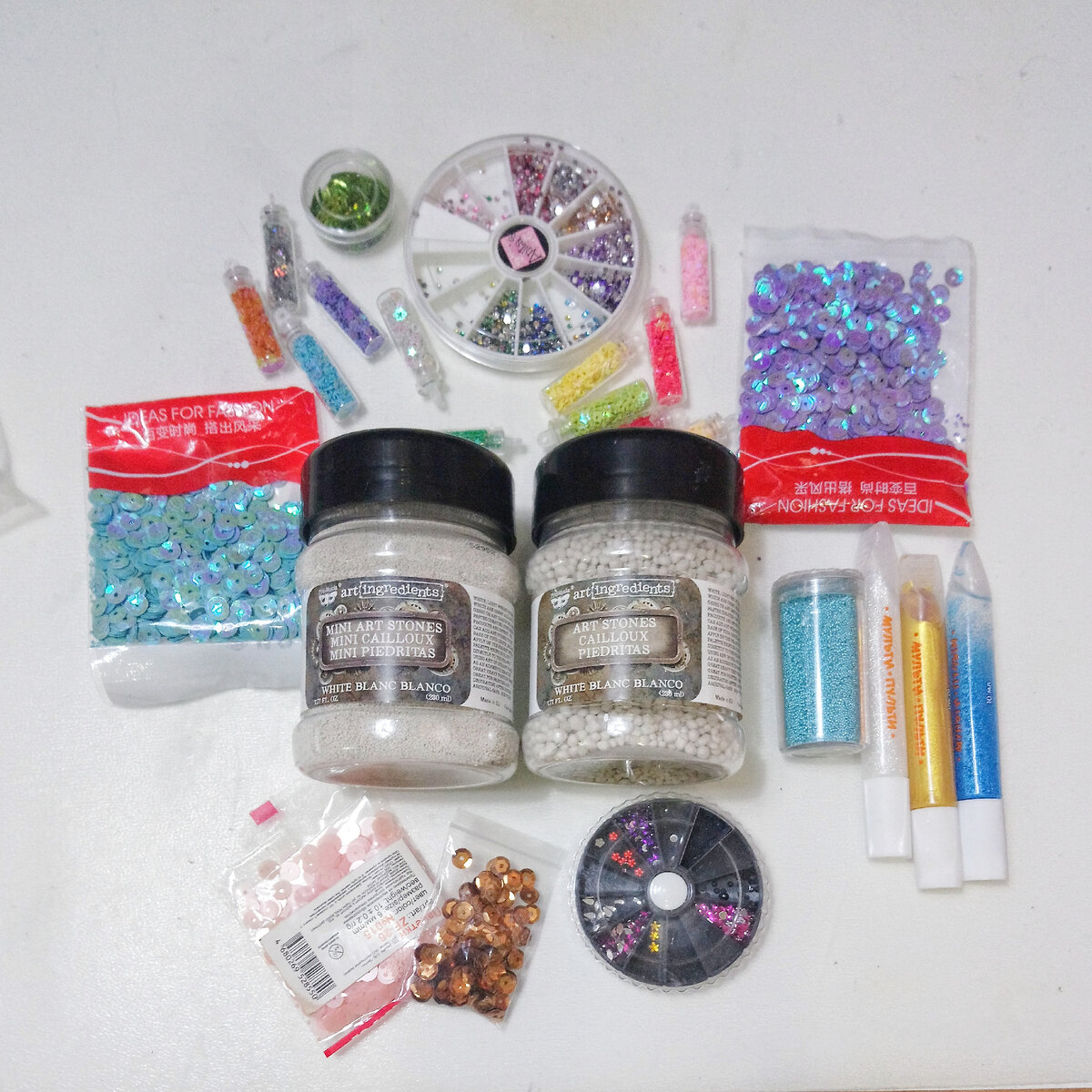 Мои запасы декора для открыток