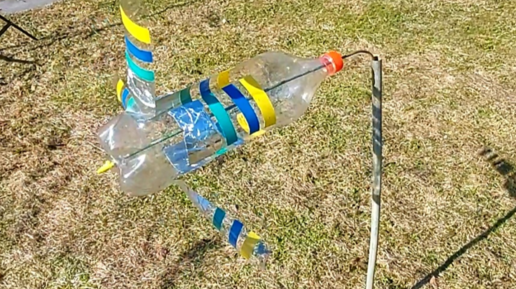 Как сделать из пластиковой бутылки отпугиватель кротов