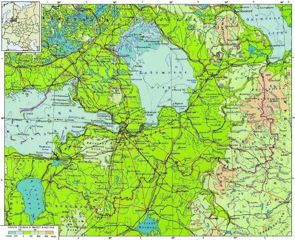 Бугры ленобласть карта