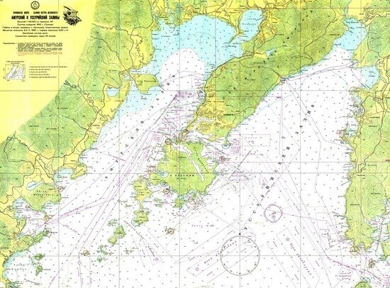 Карта Владивостока и островов архипелага