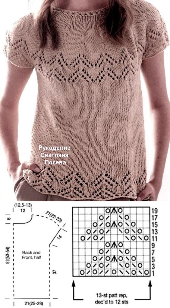 Надо успеть связать к лету! Изящные модели со схемами вязания