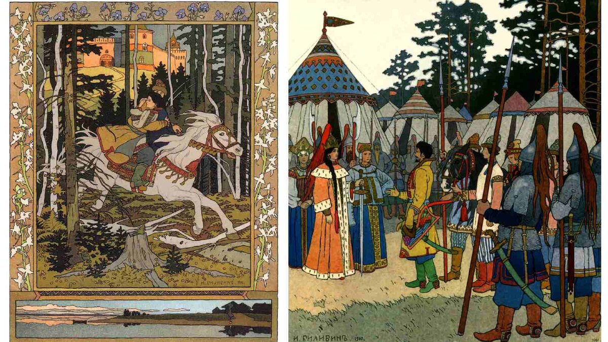 Иллюстрации Ивана Билибина к книге «Марья Моревна»
