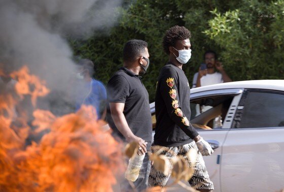    Судан: суданские протестующие