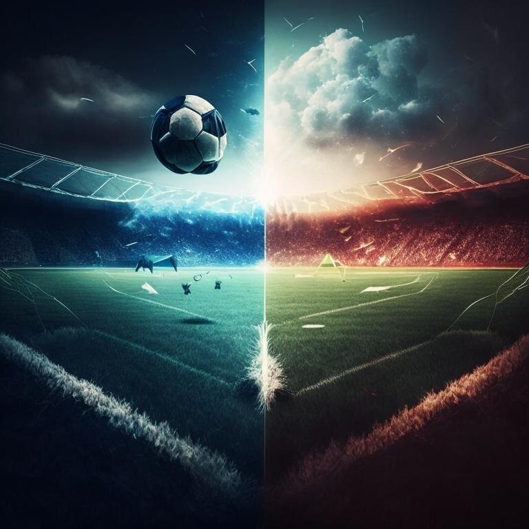 Футбол в Ко. Бот Kandinsky 2.1 фантазирует