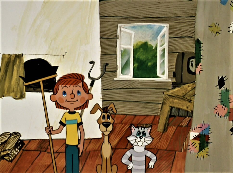      Кадр из мультфильма "Трое из Простоквашино".