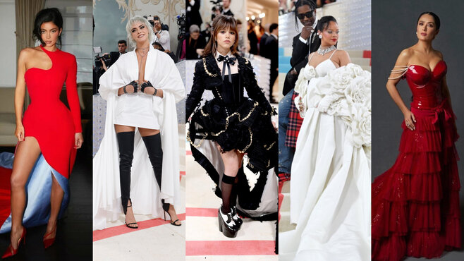 Обзор топовых нарядов знаменитостей на Met Gala — 2023.