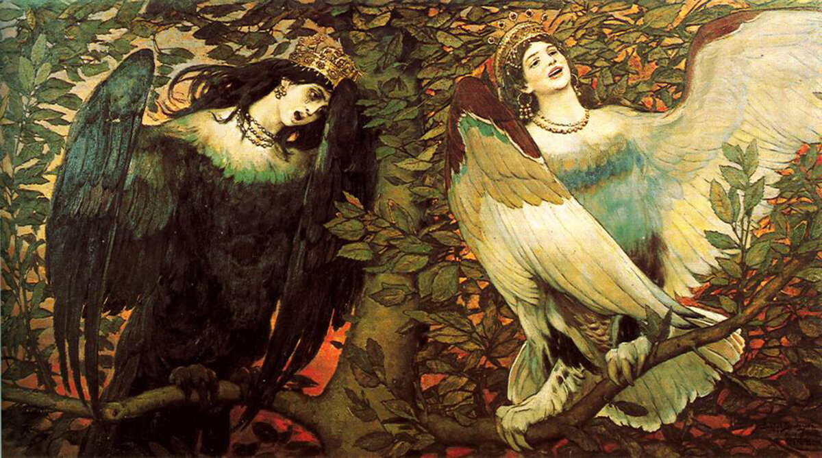 Интерьерная картина. Виктор Васнецов, Сирин и Алконост