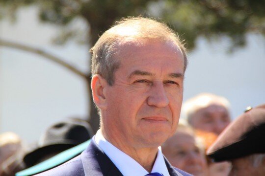 
Левченко Сергей Георгиевич, Иркутск, митинг у памятника маршалу Жукову, 7 мая 2016 года., фотограф: Кирилл Шипицин © Проект "Лица Сибири"
 
