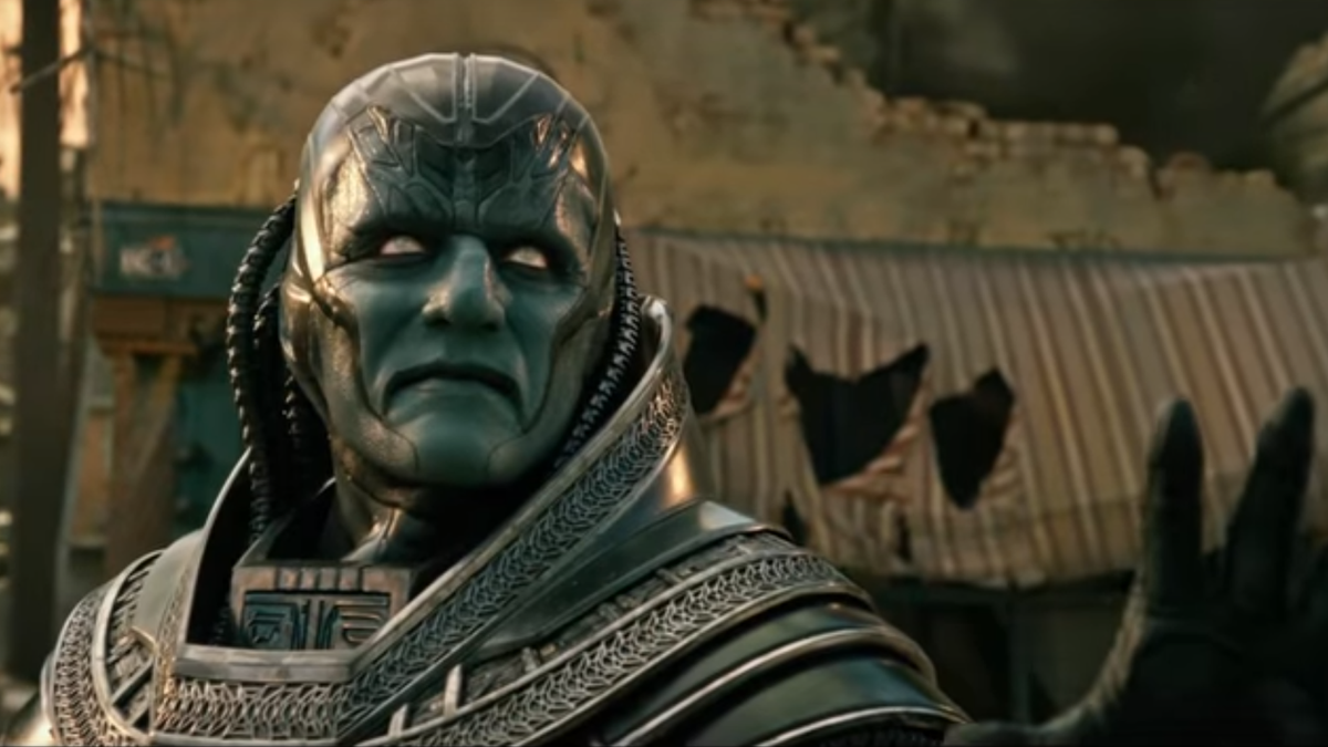 кадра из фильма «Люди Икс: Апокалипсис»