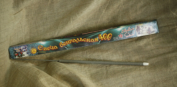 Бенгальская свеча с легко воспламеняемой головкой