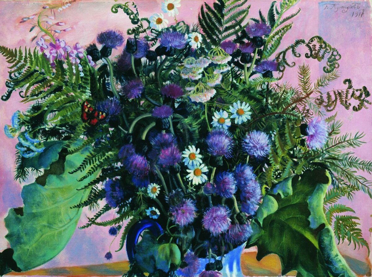Кустодиев Борис Михайлович. Финский букет. 1916. 