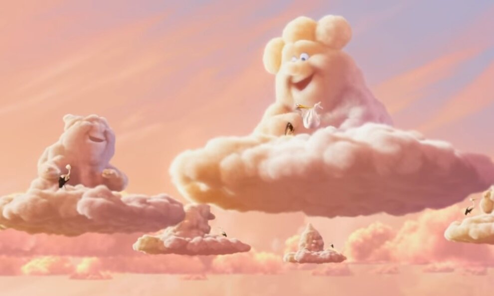 Кадр из мультфильма  "Partly Cloudy"