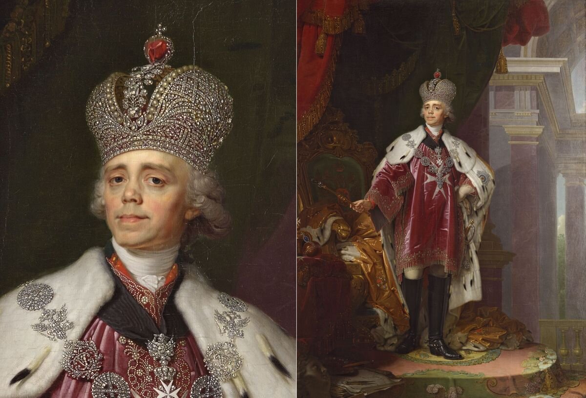 Владимир Боровиковский. Портрет Павла I в коронационном облачении. 1800. Русский музей