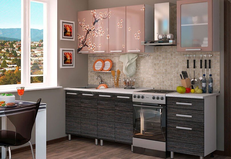 Кухня Авито в современном стиле для маленькой квартиры  