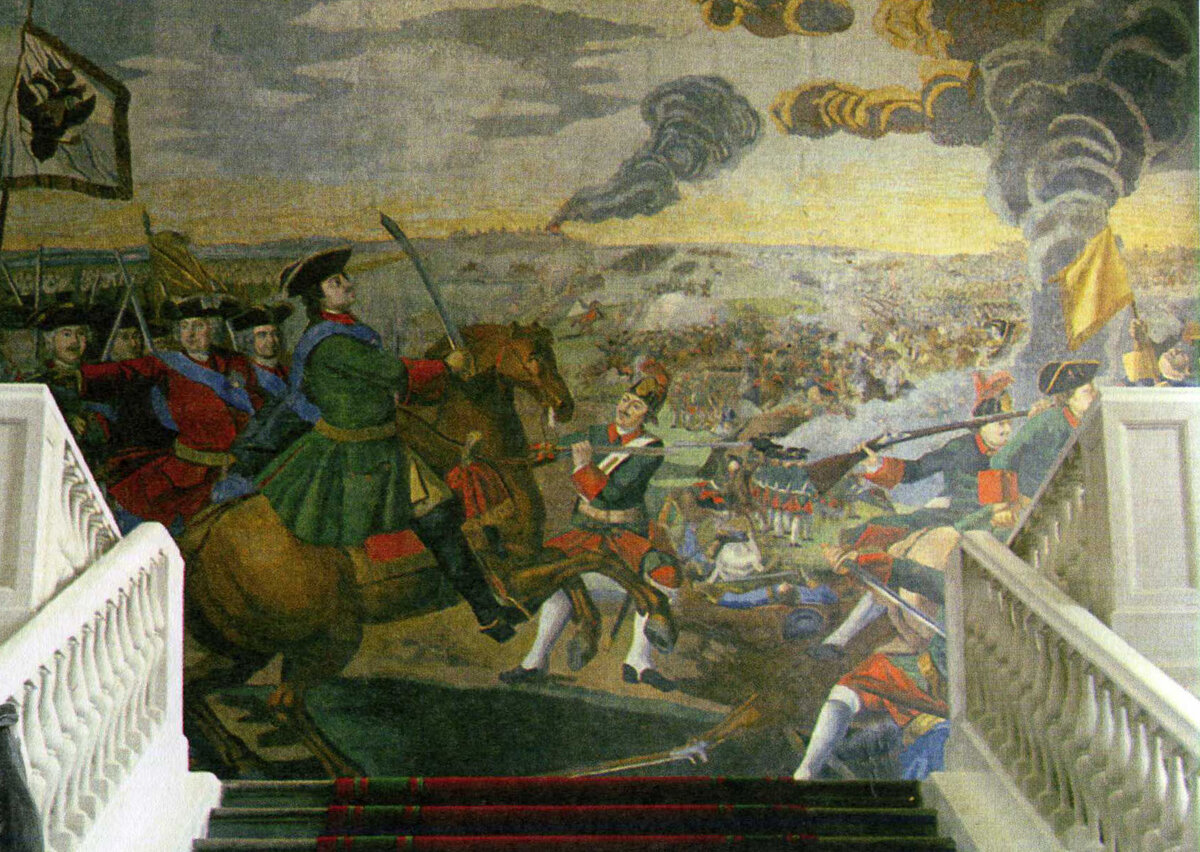 Мозаика «Полтавская баталия». М.В. Ломоносов