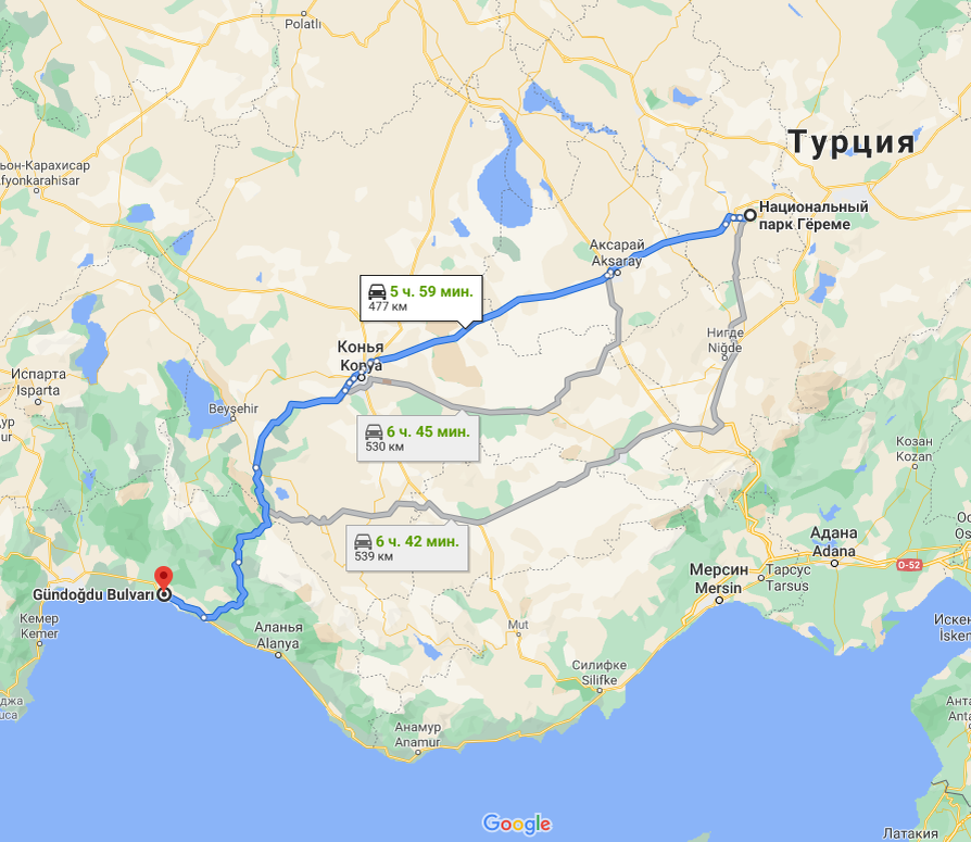 маршрут на гугл картах 