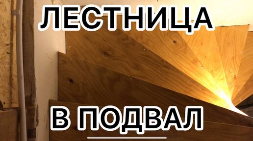 Деревянная лестница в подвале, съемка снизу вверх, в направлении выхода