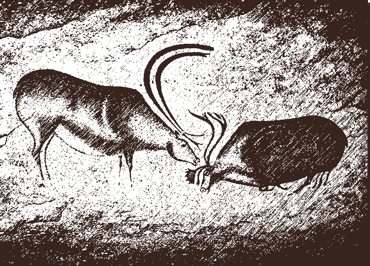 Наскальная живопись пещерных людей