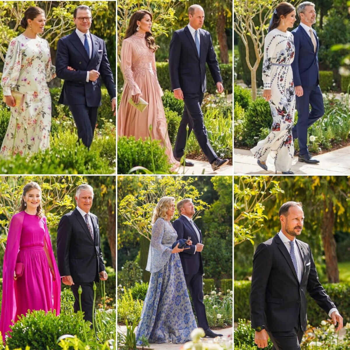 Церемония бракосочетания проходила в саду дворца Захран, дресс-код Black Tie Invited.