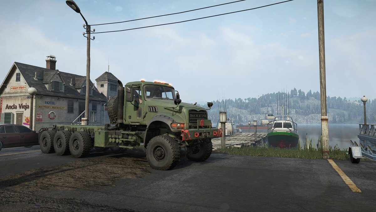 Грузовик Mack Defense M917 из 10 сезона SnowRunner