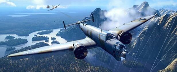 Немецкий бомбардировщик Ju.86E в бою. Современная реконструкция