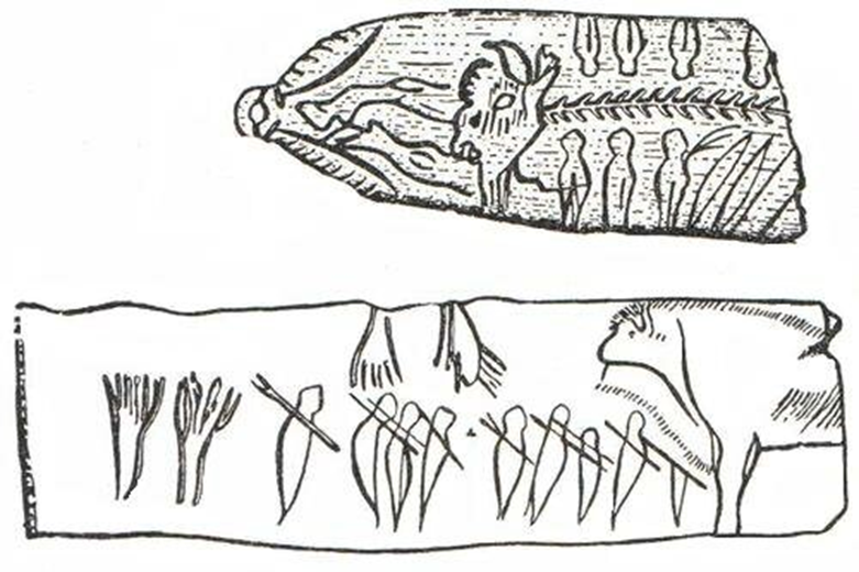 Верхний палеолит. Кости животных верхний палеолит. Тотемы верхнего палеолита. Палеолит растительный и животный мир. Рыба палеолит.
