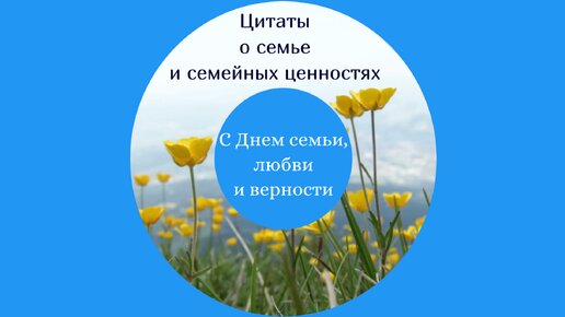 С Днём семьи, любви и верности! Дружная семья - огромная ценность. По-настоящему счастлив тот, кто счастлив у себя дома.