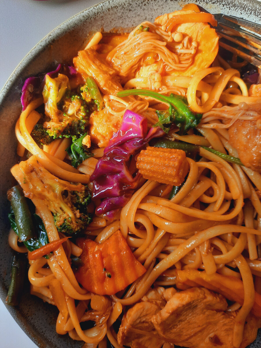 Лапша с устричным соусом