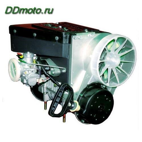 вид установленного стартера на двигателе