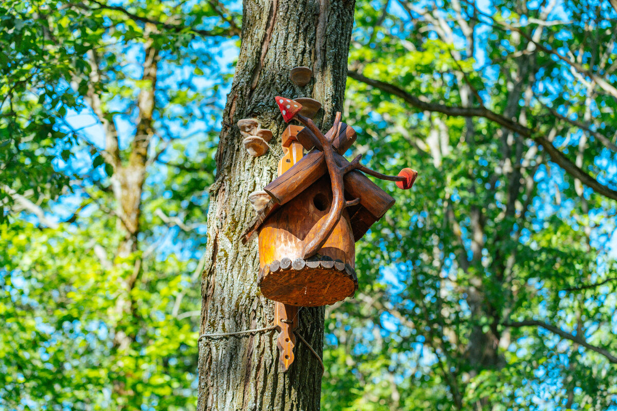 Все кормушки для птиц выполнены в сказочной тематике(Фото: архив «Мой район»)