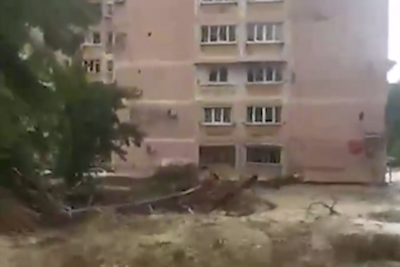    Наводнение в Туапсинском районе ©Скриншот