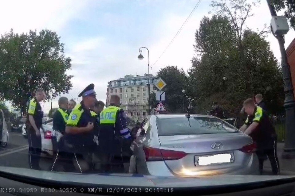    Погоня закончилась спустя 10 минут. Фото: ГУ МВД по СПб и ЛО