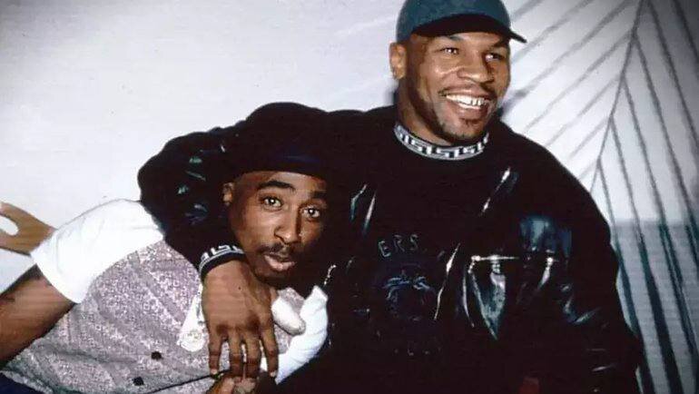 Майк Тайсон и рэпер Тупак Шакур, далекие 00-е годы.