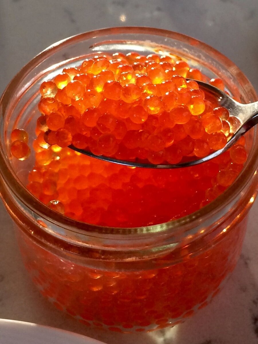 Икра после правильного хранения и разморозки