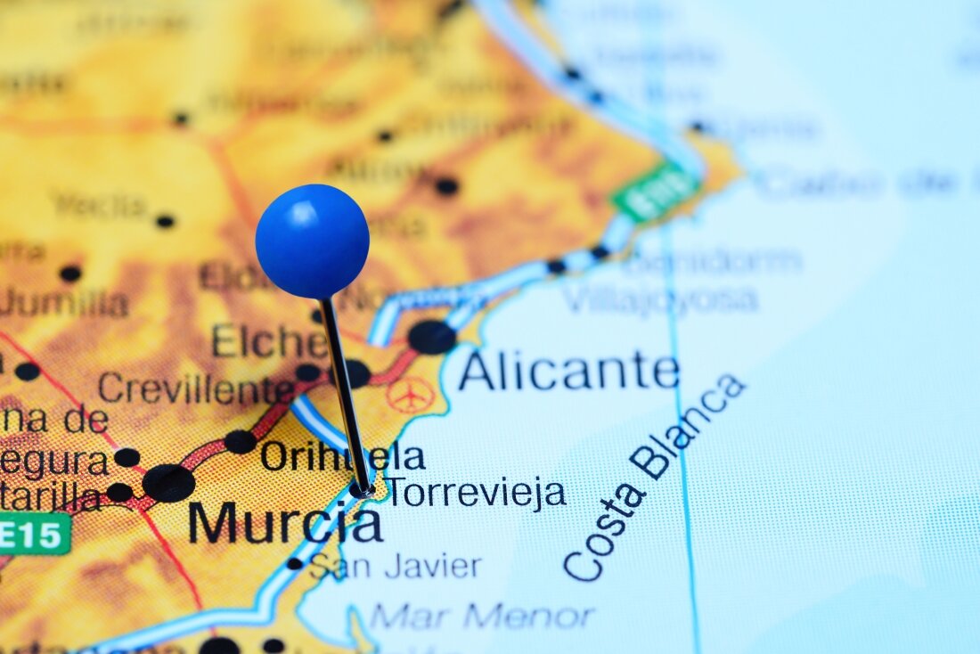 торревьеха испания на карте