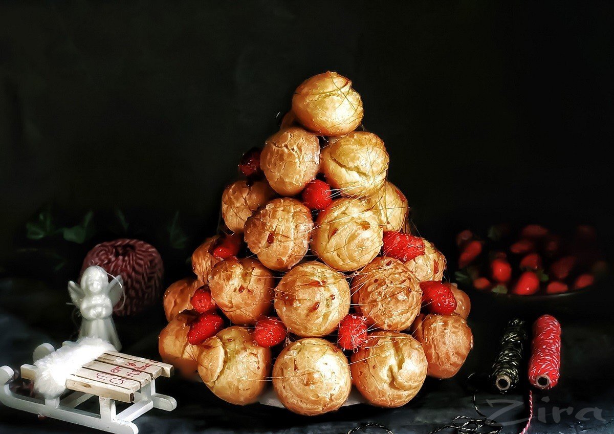 ТОРТ КРОКЕМБУШ ( Croquembouche) Новогодний французский праздничный десерт |  Кладовая Лайфхаков | Дзен