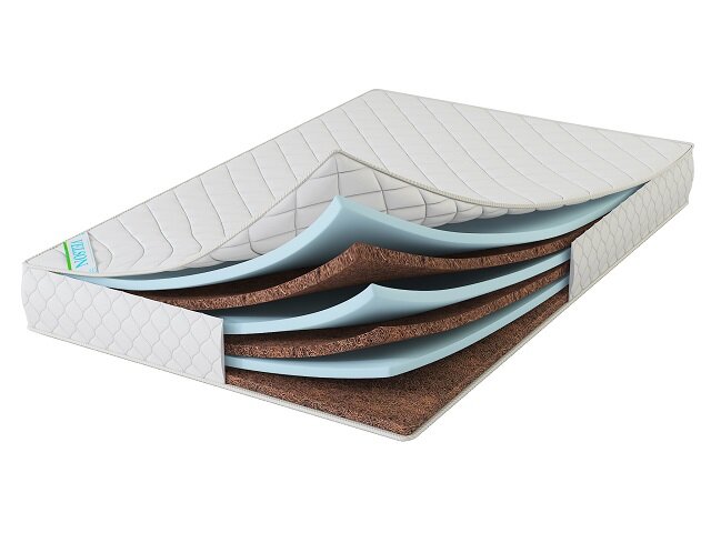 Беспружинный матрас кокос-струттофайбер