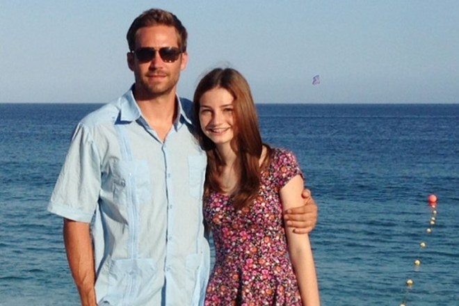 Пол Уокер с дочерью Мэдоу Рэйн