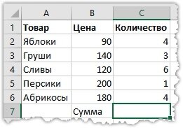 Товарный чек