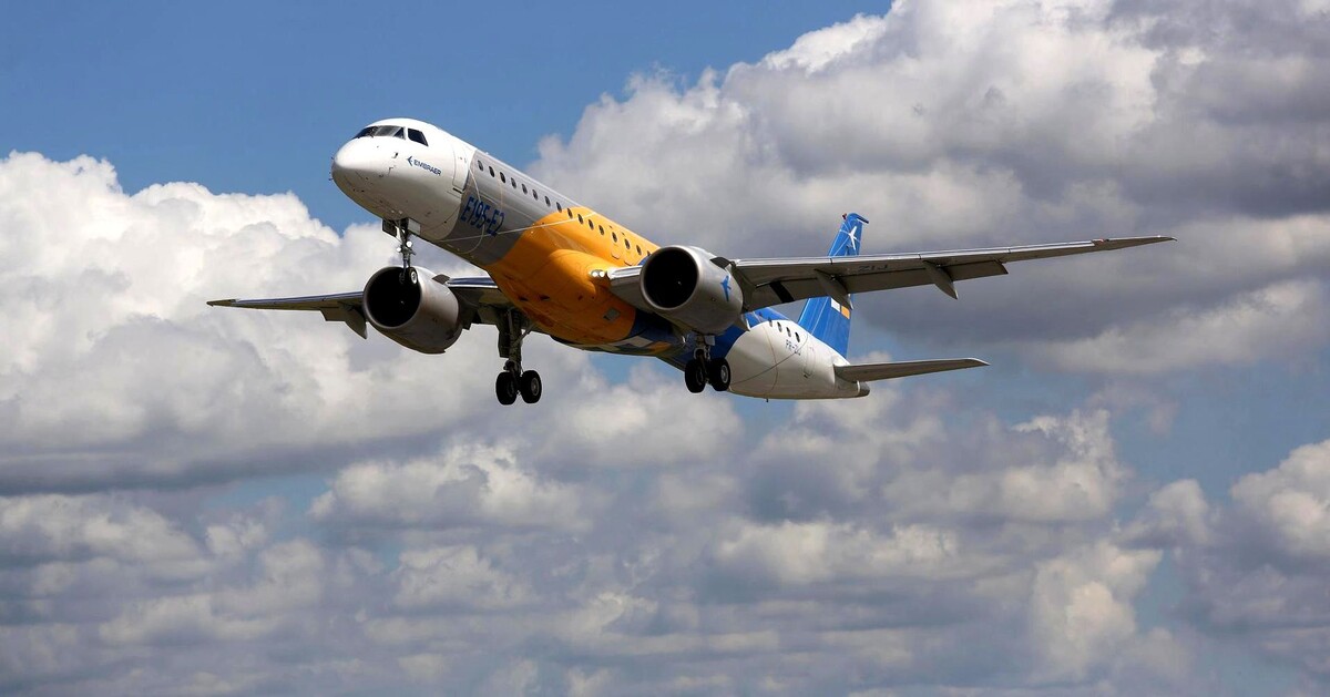 Embraer 195-E2 во время сертификационных полётов