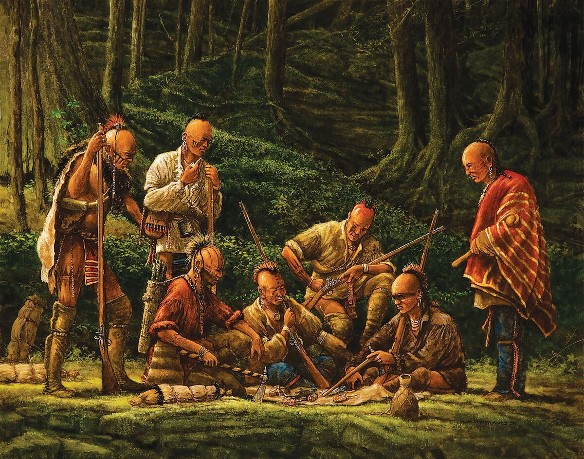 Вайандоты планируют набег. Худ. Andrew Knez