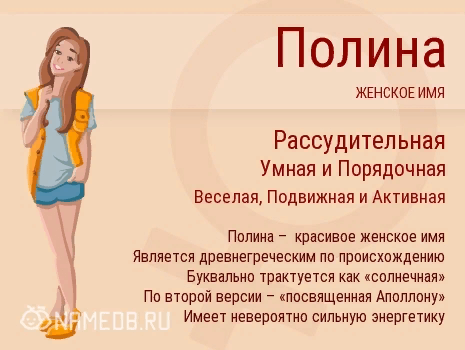 Какие имена подходят полине