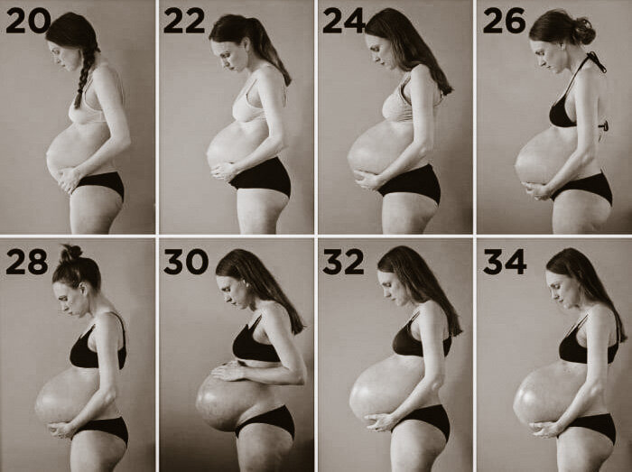 фотоколлаж на тему "беременность" из открытых источников