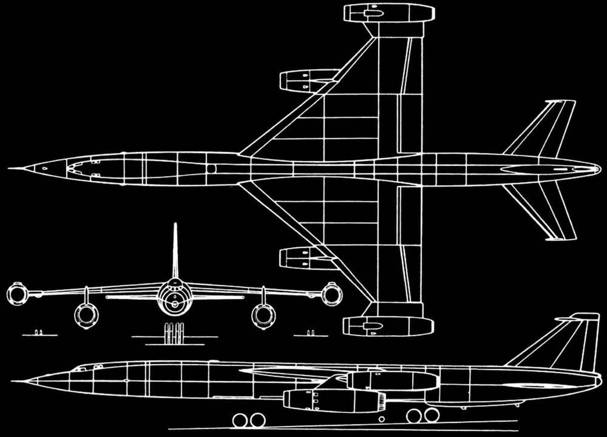 Схема самолета М-50