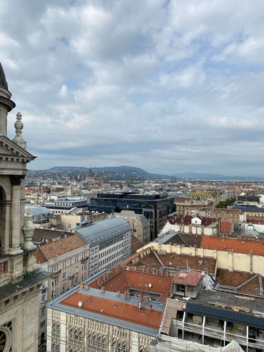 Вид на город со смотровой площадки Собра Святого Иштвана