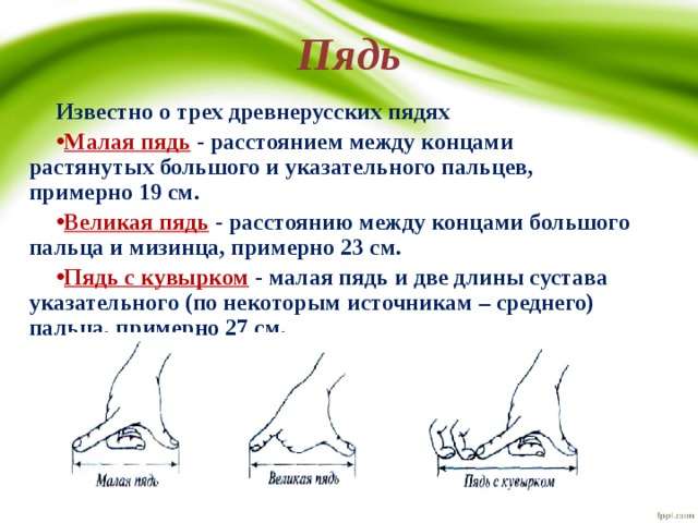 Пословица пядь. Пядь с кувырком мера длины. Пядь единица измерения. Малая пядь Великая пядь. Пядь в древней Руси.