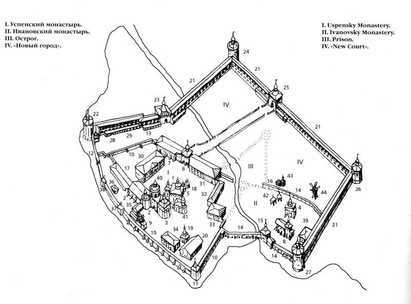 План монастыря